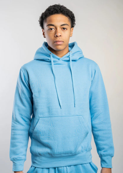 Sky Blue Heavy Blend Fleece Hooded Sweatshirt