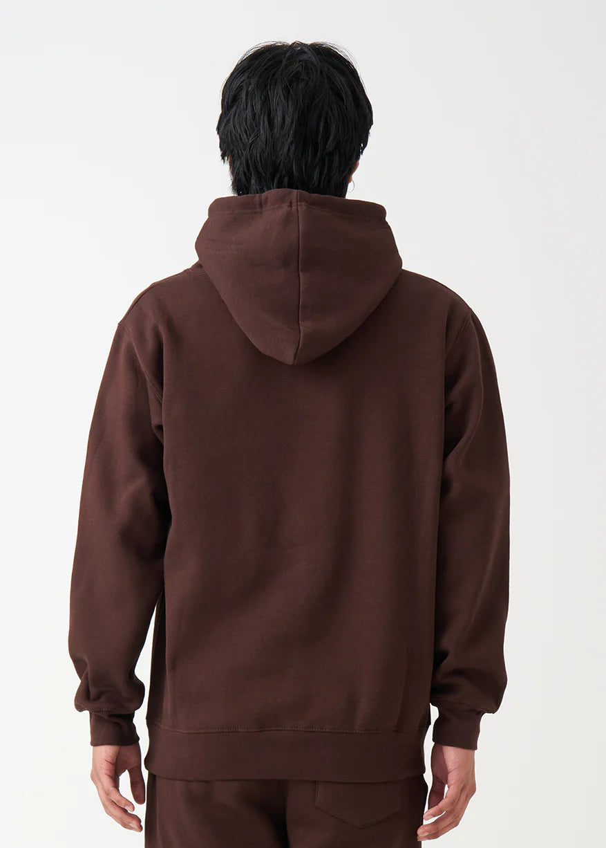 Brown Heavy Blend Fleece Hooded Sweatshirt