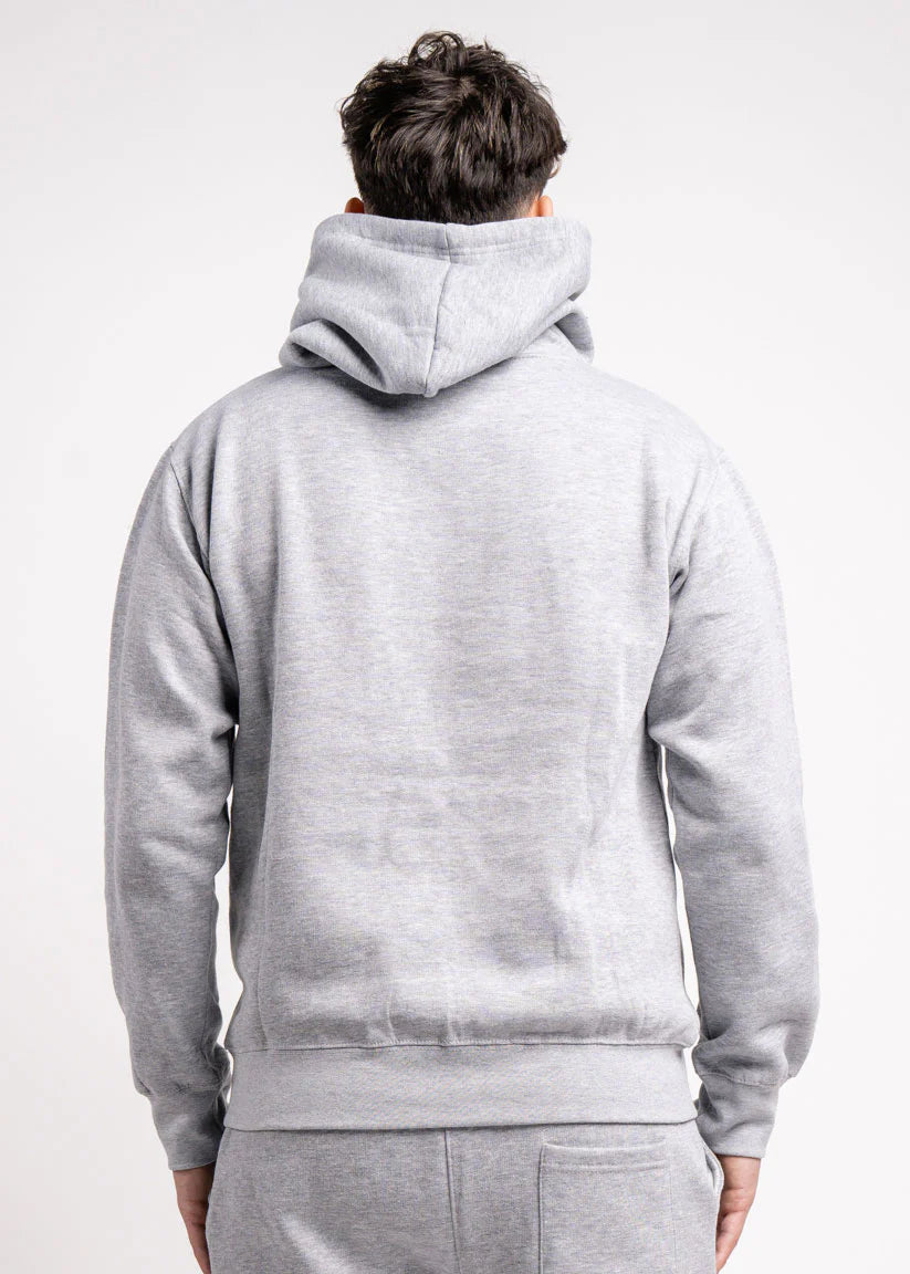 Gray Heavy Blend Fleece Hooded Sweatshirt