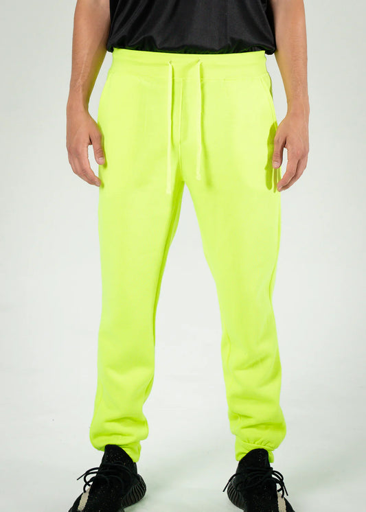 Neon Lime Heavy Blend Fleece Sweatpant