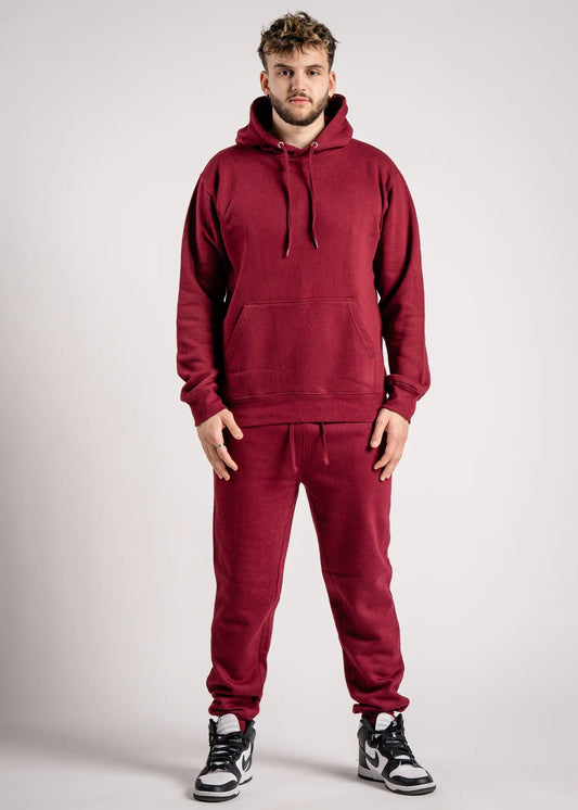 Maroon Heavy Blend Fleece SweatSuit