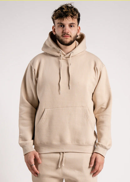 Sand Heavy Blend Fleece Hooded Sweatshirt