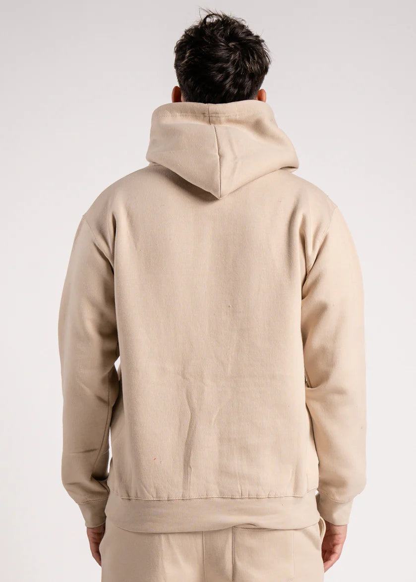 Sand Heavy Blend Fleece Hooded Sweatshirt