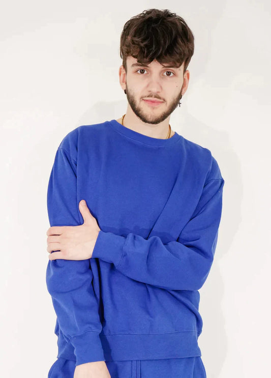 Royal Blue Heavy Blend Fleece Crew-Neck SweatShirt