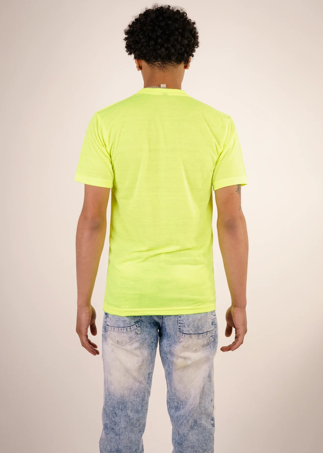 Yellow Combed Cotton T-Shirt