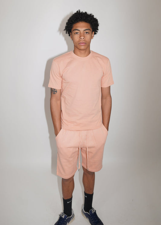 Peach T-Shirt and Short Set