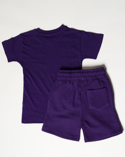 Purple Kids Short Set