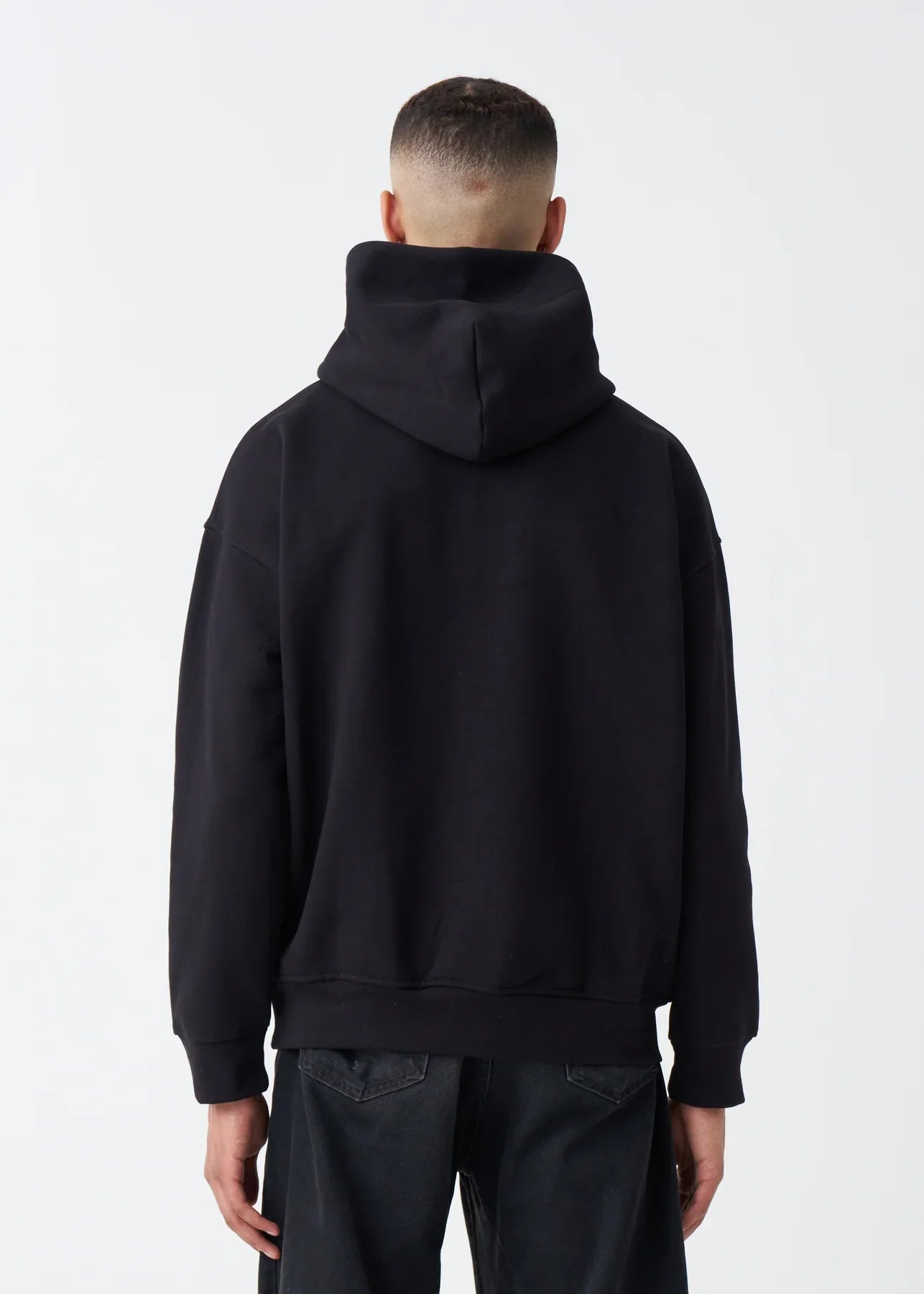 Black Oversized Heavy Blend Fleece Hoodie