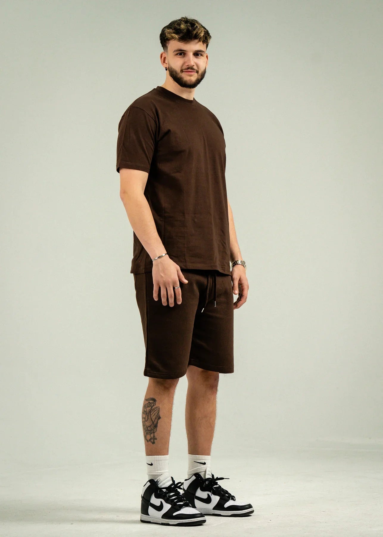 Brown T-Shirt and Short Set