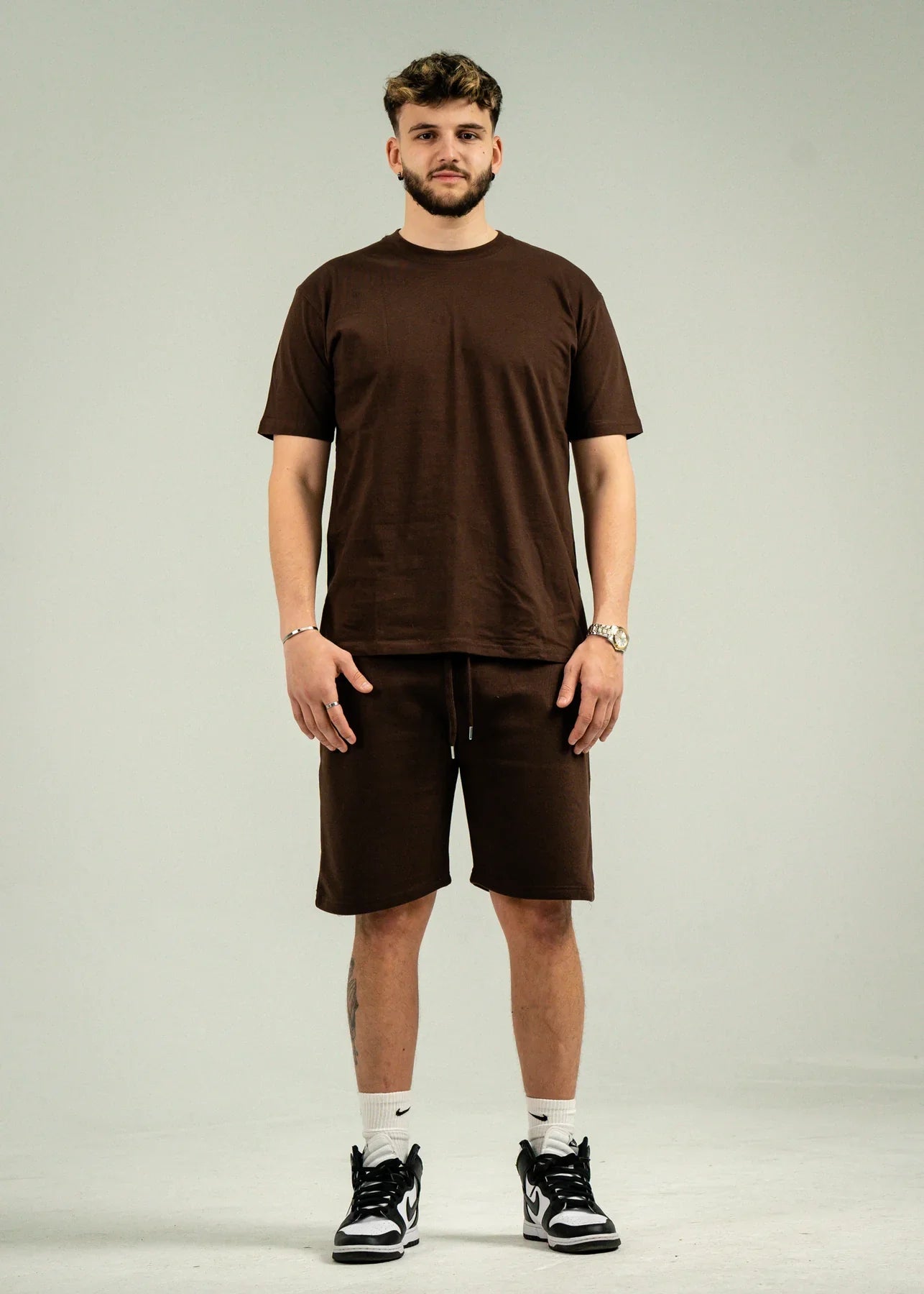 Brown T-Shirt and Short Set