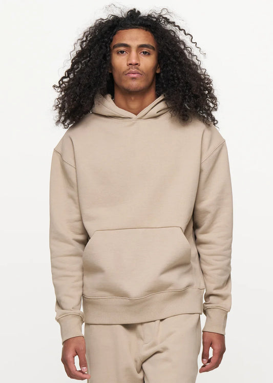 Beige 450 GSM Heavyweight Fleece Hoodie